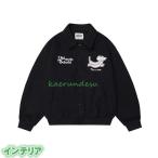 スタジャン スタジアムジャンパー メンズ レディース 英字 犬柄 刺繍 ブルゾン 野球服 カジュアルアウター 動物柄 春秋着 BIG 防寒