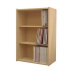 スリムミニ本棚 幅30cm高さ45cm 積み重ね 横置き CD DVD CD収納 DVD収納 本棚 書棚 文庫本 コミック マンガ 漫画 CDラック