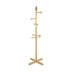 子供用木製ポールハンガー ピエロ ナチュラル ポールハンガー ハンガーポール ラック ハンガー掛け カバン掛け かばん掛け スタンドハンガー ハンガー