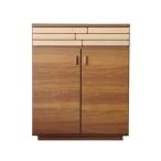 キャビネット（下置き食器棚） 幅70cm高さ83cm ラフト ga-la-70c-bdr