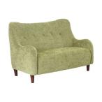 かわいい2人掛けソファ 幅115cm 布張 とぉーぽ グリーン 新生活 プレゼント お祝い くつろぎ リラックス sf-to-2-gr