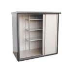 物置 倉庫 格安 屋外 安い 収納庫 小屋 ベランダ ラック 庭 ガレージ 車庫 駐輪場 組立 タイヤ 収納 掃除道具 鍵 大型 引き戸 棚 幅160 奥行77 高さ162