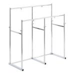 ハンガーラック おしゃれ スリム 頑丈 パイプハンガー 洋服 掛け 部屋干し 物干し 低い 押入れ 収納 伸縮 半間用 ( 幅60-100 )