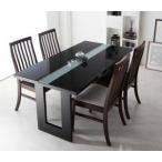 ダイニングテーブルセット 4人用 椅子 おしゃれ 北欧 食卓 5点 ( 机+チェア4脚 ) 幅150 デザイナーズ クール スタイリッシュ 2本脚 和モダン ガラス