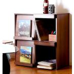本棚 おしゃれ 北欧 安い 収納 整理 棚 ラック 大容量 子供 シェルフ 書棚 単行本 コミック 漫画 マンガ cd dvd マガジンラック ブラウン 幅80 奥行40 高さ85