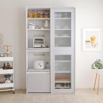 ショッピング食器棚 食器棚 引き戸 スライド おしゃれ 北欧 安い キッチン 収納 棚 ラック 大容量 カップボード ダイニングボード 炊飯器置き台  ハイタイプ 高い ガラス扉