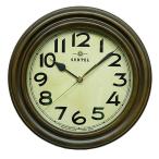 掛け時計 27cm 日本製 静音 電波時計 壁掛け 時計 かけ時計 電波 電波式 クオーツ 正確 連続秒針 静か 秒針 スイープムーブメント 円形 丸い アンティーク 北欧