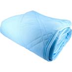 接触冷感敷きパッド ダブルサイズ サックス 約140×200cm 冷却 寝具 ひんやり 冷たい ベッド パット 夏 冷感 暑さ対策グッズ 最強