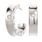 Yahoo! Yahoo!ショッピング(ヤフー ショッピング)レディース フープピアス キュービックジルコニア サージカルステンレス ミニフープ カーブライン デイリー