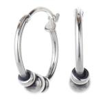 Yahoo! Yahoo!ショッピング(ヤフー ショッピング)シルバー925製ボールフープピアス 輪っか リングピアス ミニサイズ 小振り シンプル ロック クール シルバーアクセ レディース メンズ 爆買