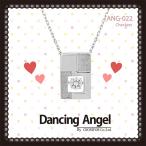 レディースネックレス Dancing Angel Checkers ダンシングエンジェル 四角いチェック柄プレート 格子柄 アズキチェーン40cm キ