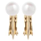 Yahoo! Yahoo!ショッピング(ヤフー ショッピング)1粒貝パールイヤリング 痛くならない ニッケルフリー 低金属アレルギー 日本製 シンプル かわいい フェミニン レディース スプリング式 爆買