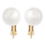 Yahoo! Yahoo!ショッピング(ヤフー ショッピング)ニッケルフリー 貝パールイヤリング 痛くならない 日本製 低金属アレルギー ゴールド シンプル かわいい 上品 レディース スプリング式 メール便 送料無料 爆買