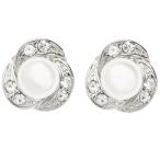 Yahoo! Yahoo!ショッピング(ヤフー ショッピング)イヤリング フラワー 樹脂オメガノンホールピアス 低金属アレルギー パール フラワー お花 上品 大人可愛い パーティー レディース 大振り