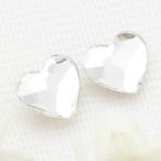 Yahoo! Yahoo!ショッピング(ヤフー ショッピング)スタッドピアス 純チタン ラインストーン ハート 医療用素材 ファースト セカンドピアス 金属アレルギーの方も注目 シンプル かわいい 爆買