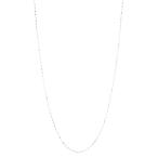 Yahoo! Yahoo!ショッピング(ヤフー ショッピング)ネックレス シルバー925 ロングカットボールチェーン シルバーチェーン シンプル 細い チェーンのみ 長方形 長さ40cm 幅1.2mm 爆買