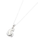 Yahoo! Yahoo!ショッピング(ヤフー ショッピング)振り向き猫のネックレス シルバー925製 ネコ アニマル 動物 シンプル フォルム しっぽ 細身アズキチェーン レディース 爆買