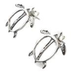 Yahoo! Yahoo!ショッピング(ヤフー ショッピング)ピアス シルバー925 ホヌ カメ 海亀 ウミガメ シンプル スタッドピアス 1ペア 爆買