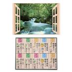昭プラ お風呂のポスター 四季彩 奥入瀬の渓流 + 薬用入浴剤ギフトセット B6133529+8095652