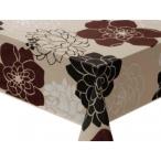 ムーラン　テーブルクロス　ハートフルシリーズ　120cm×150cm　ダークブラウン