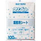 （まとめ） クリンペット・ジャパン 業務用シートペーパー 1パック（100枚） 〔×20セット〕
