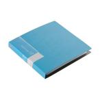 (まとめ) バッファローCD＆DVDファイルケース ブックタイプ 12枚収納 ブルー BSCD01F12BL 1個 〔×50セット〕