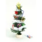 （まとめ）クリスマスツリー作り（イルミネーションライト付） 〔×10個セット〕