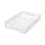 (まとめ)TANOSEE PPデスクトレーA4クリアホルダー対応 1セット(3個)〔×3セット〕
