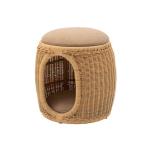 ペットスツール 約直径39×高さ43cm ナチュラル 木製 完成品 ペット用品 愛犬 愛猫 プレゼント 贈り物 ギフト