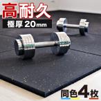 ゴムマット トレーニングマット 50x50cm 4枚セット ジムマット フィットネス用マット 50cm×50cm 20mm厚 送料無料 Gymマット 50cm