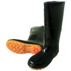 安全ロング耐油長靴 ブラック 水害 豪雨