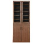 ショッピングメリッサ CLASSE メリッサ 80カップボード キッチンボード 食器棚 ウォールナット ブラウン 茶色 レグナテック おしゃれ 北欧 幅80