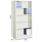 コクヨ　S-K370F1N　S型保管庫　A4サイズ対応保管庫　オープンタイプ　下置き　H1850