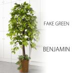 ショッピンググリーン ベンジャミン フェイクグリーン 大型 観葉植物 おしゃれ リアル 人工植物 造花 玄関 ベンジャミン インテリア プレゼント 新生活 一人暮らし