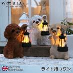 ショッピングオーナメント ソーラーライト 犬 オブジェ オーナメント ガーデンオーナメント 置物 ガーデニング アニマル 動物 かわいい ペット 庭作り ウービア woobia