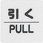 単品 光　サインプレート　引く　ＰＵＬＬ