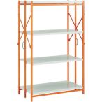 TRUSCO одним движением подставка W915XD450XH1368 4 уровень белый X orange 