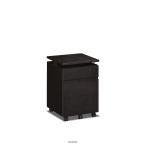 学習机 ワゴン カリモク SS0466 (デスク奥行き45cm専用, 幅40cm, シアーブラック色)