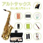【5月入荷予定】アルトサックス 初心者入門セット Saxophone サックス 管楽器 ゴールド 彫刻 専用ケース付き