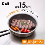 貝印 o.e.c. ミニ フライパン 15cm IH ガス オーブン スキレット オーイーシー こびりつきにくい フッ素 加工 ミニサイズ スキレット 調理器具 ステンレス