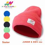  вязаная шапка Athlete world нашивка вязаная шапка Junior Kids красочный лыжи сноуборд зима снег ученик начальной школы 