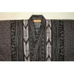 .11104RM.. хлопковый Kobai мужчина. ... кимоно юката одиночный ..74 длина 146К чёрный . пепел чай. окраска разделение классика документ sama ... новый товар 