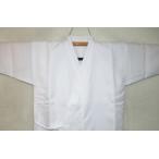 【男女兼用 フリース付き弓道・道衣（道着・胴着）】SS〜Ｌの４サイズ 裏地にフリースを付けた冬向け温感弓道着 Κ 白無地 拾