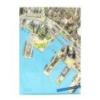  Kobe . земля производство подарок A4 прозрачный файл Minatomachi Kobe птица . map 2025 Aoyama большой .