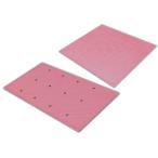 ダイヤミニマット　45×50cm　ピンク　シンエイテクノ　すべり止めマット　お風呂 浴そう 洗い場 自沈式　ベッドからの立ち上がりにも