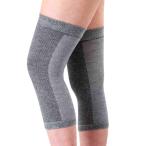 備長炭メッシュ膝サポーター　2枚組　グレー　メール便発送　ハヤシ・ニット ビビエルボ　フリーサイズ