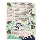 2027 год версия Hawaiian jute календарь [ ho n wave ] Hawaiian смешанные товары Hawaiian интерьер leaf волна море пляж Гаваи ho n черепаха 2027