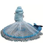 投網 鮎 手投げ網 初心者 とあみ 漁具 魚捕り 簡単 軽量 折りたたみ式 投げ網 5m