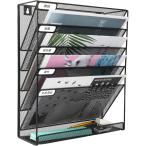 壁掛けファイルラック 6段 卓上収納