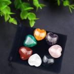  коричневый корочка -n комплект Heart type коричневый kla crystal исцеление счастливый случай 7 шт Power Stone .. фэн-шуй . исключая . энергия . исключая ... подарок Рождество p